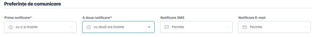 Preferinte de comunicare pentru pacient